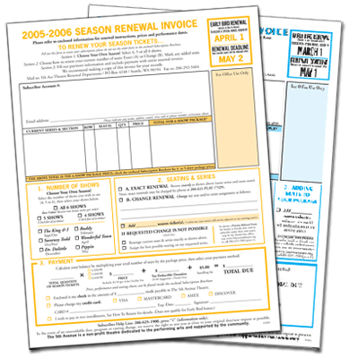 Renewal Invoice for The 5th Avenue Theatre