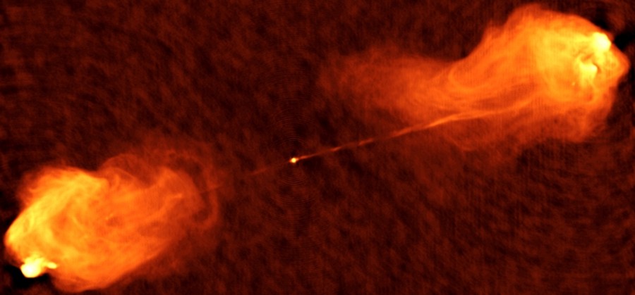Radio jets from galaxy Cygnus A