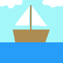 a drawing of a sailboat